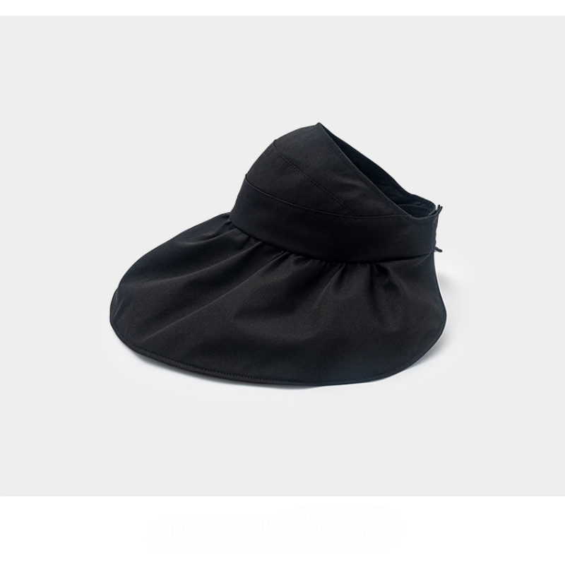 Wholesale Nylon Summer UV Protection Black Glue Sun Hat